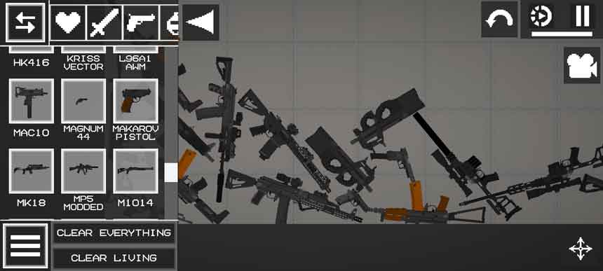 Weapon pack for melon playground mods